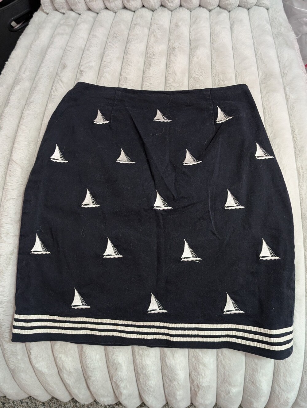 Nautical Navy Blue Skirt